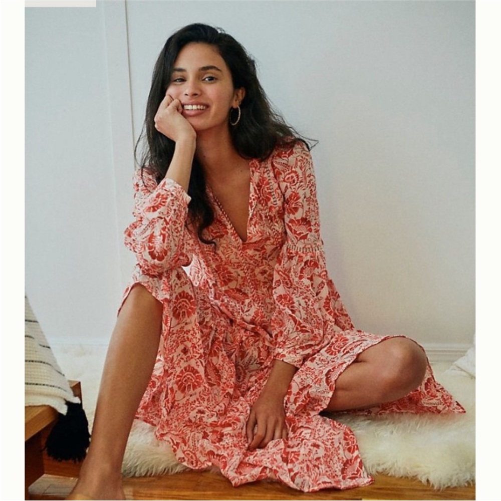 by Anthropologie Talulah Tiered Midi Dress